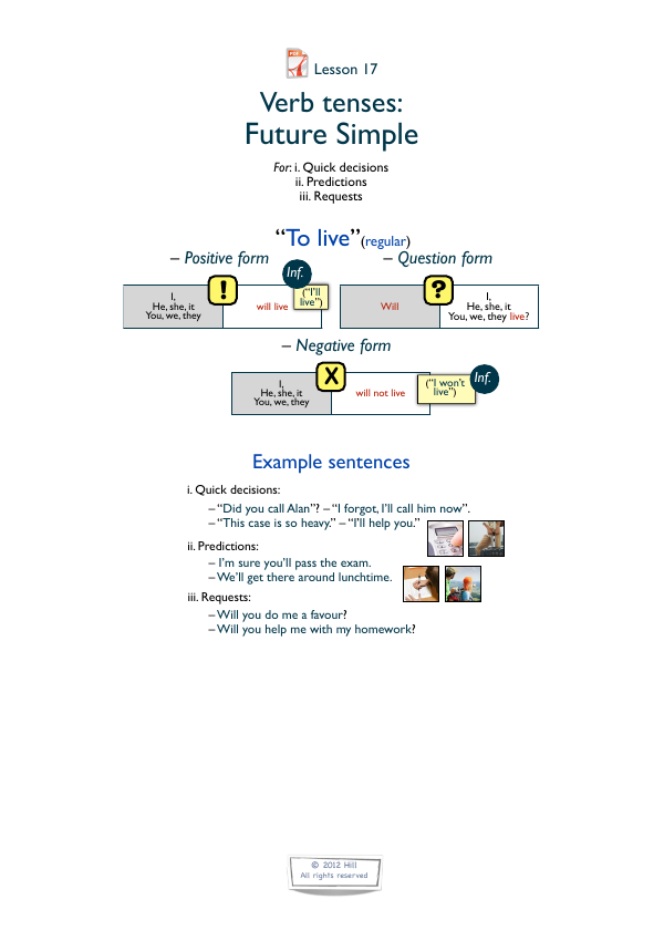Preview of the Future Simple revision handout
