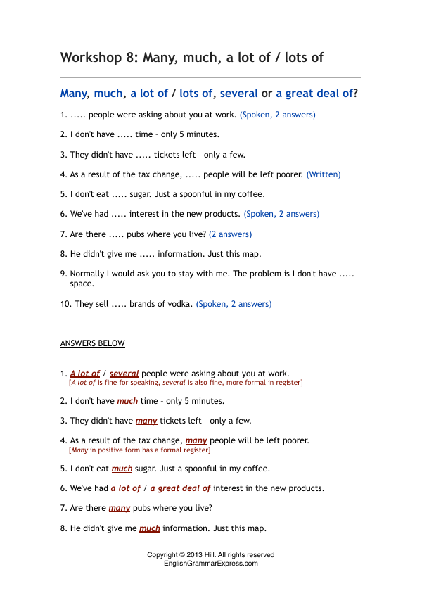 Preview of the Quantity exercise