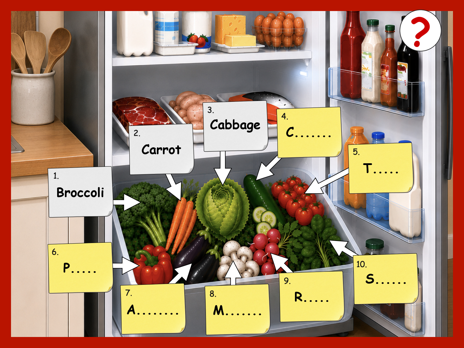 Home and food vocabulary lesson preview